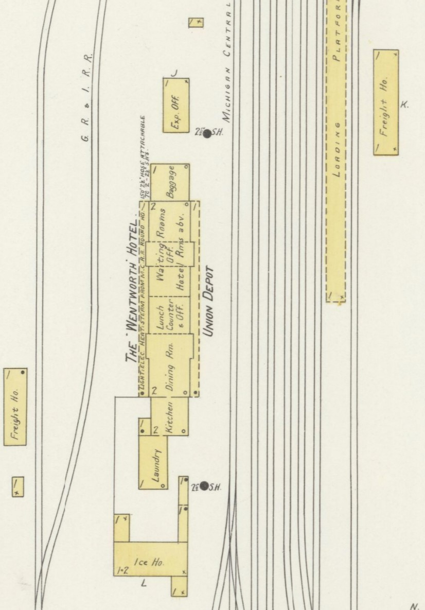 Mackinaw City Depot map